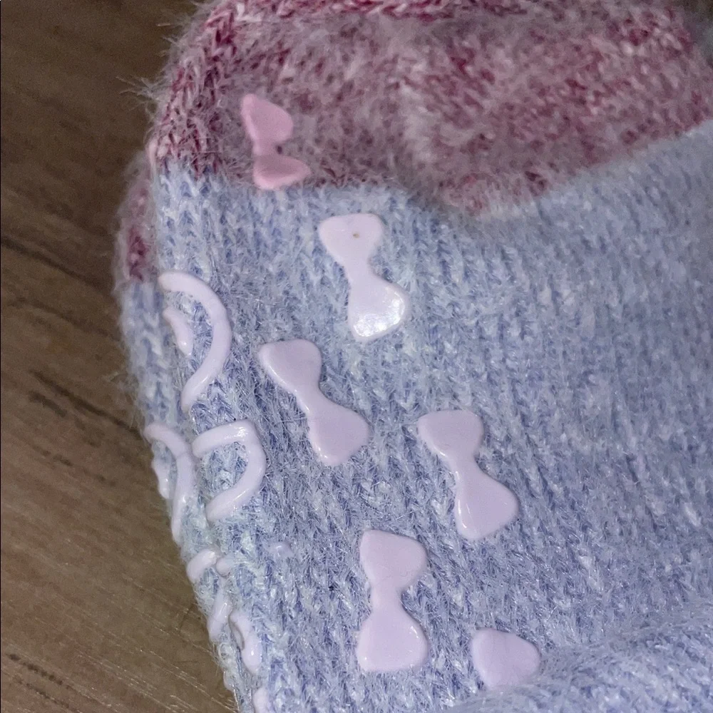 🏝️🎉Disney Eeyore Purple Slipper Socks • Non-Slip • NWT